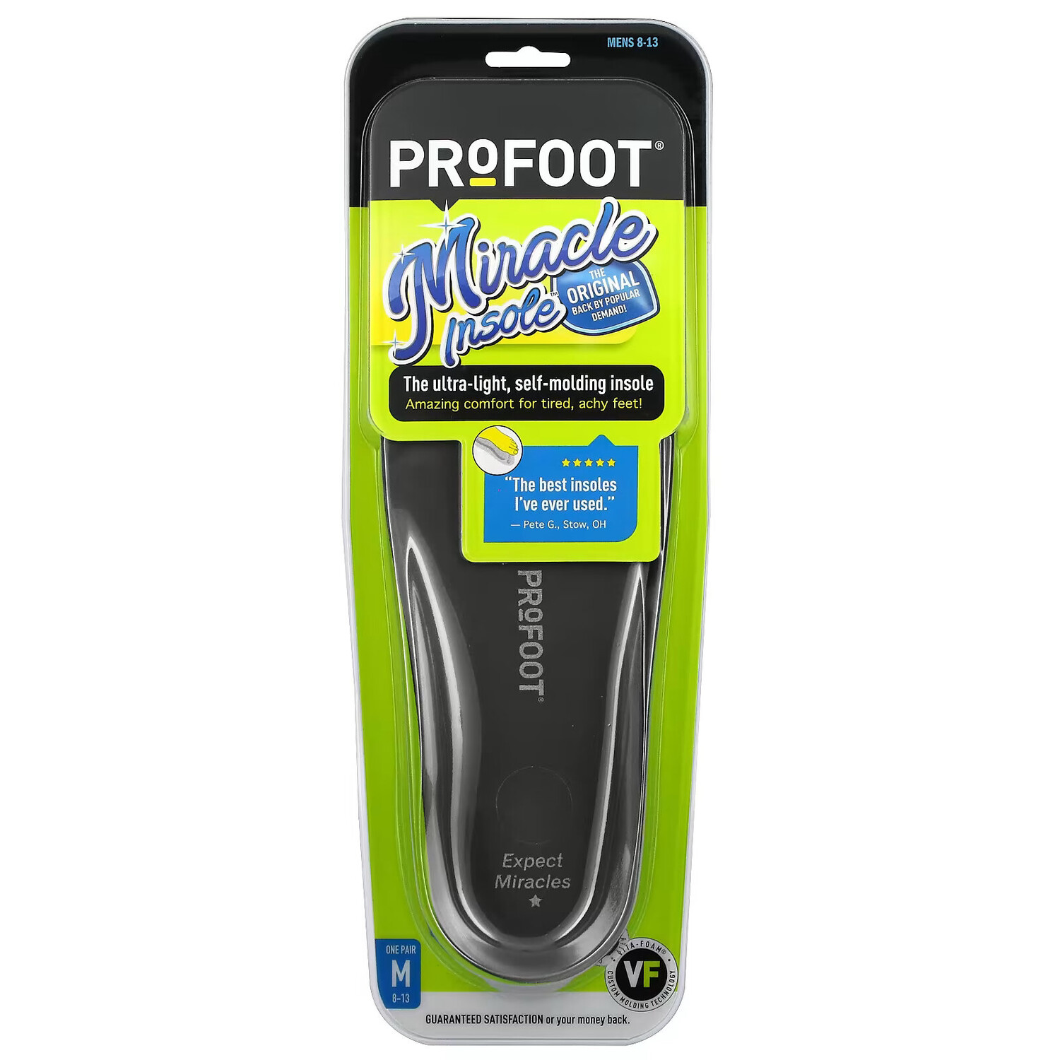 

Profoot, Miracle Insole, мужская 8-13, 1 пара