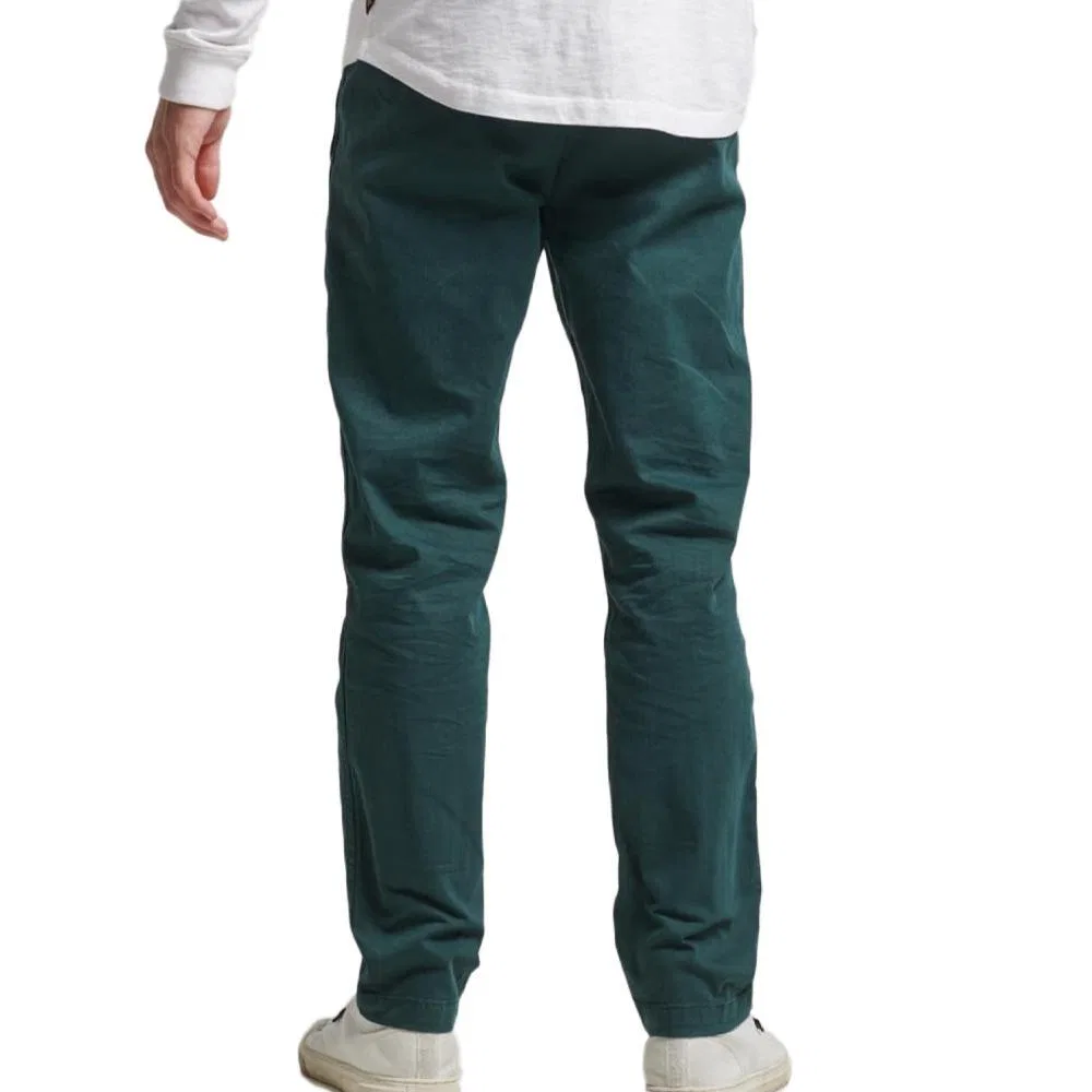 Мужские хлопковые чиносы Superdry, Цвет Grun Lagunengrun — фото 3