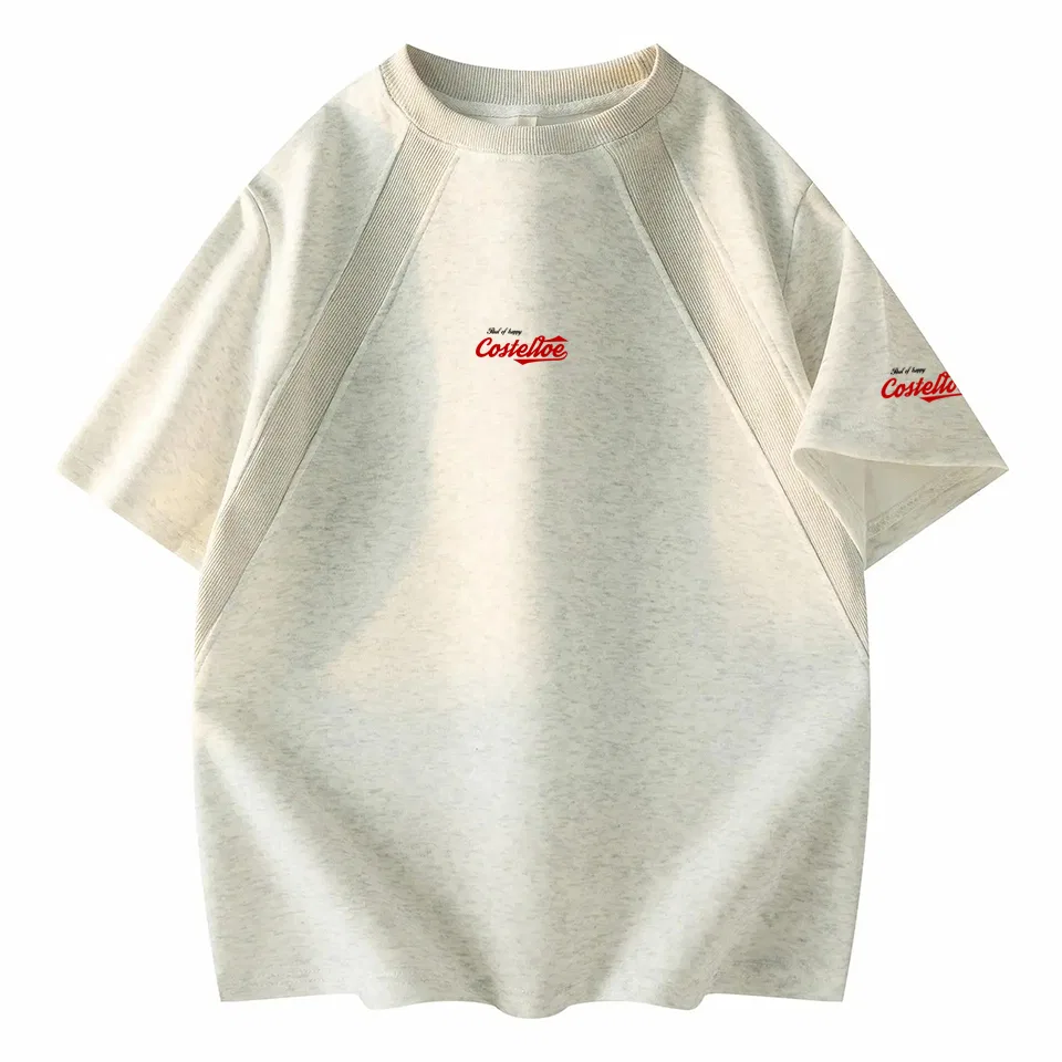 Детская футболка с круглым вырезом Heather Gray Red Paul Costelloe