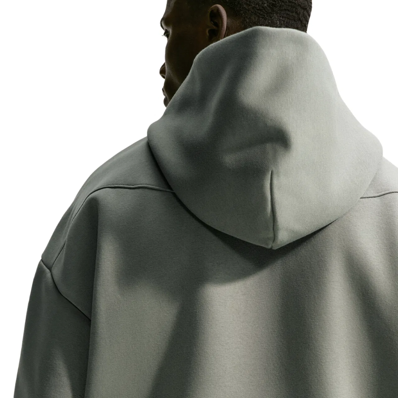 Мужское худи TF SI Brush Hoodie Nike, цвет Dark Stucco/Pale Ivory — фото 2