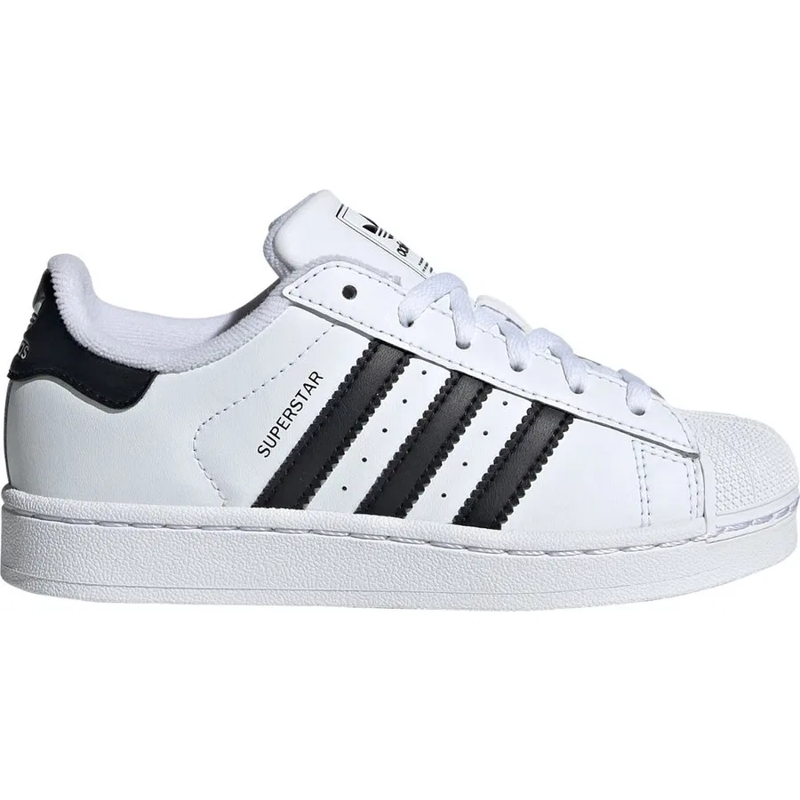 Детские кроссовки с культовым дизайном adidas Originals Superstar II, Черный