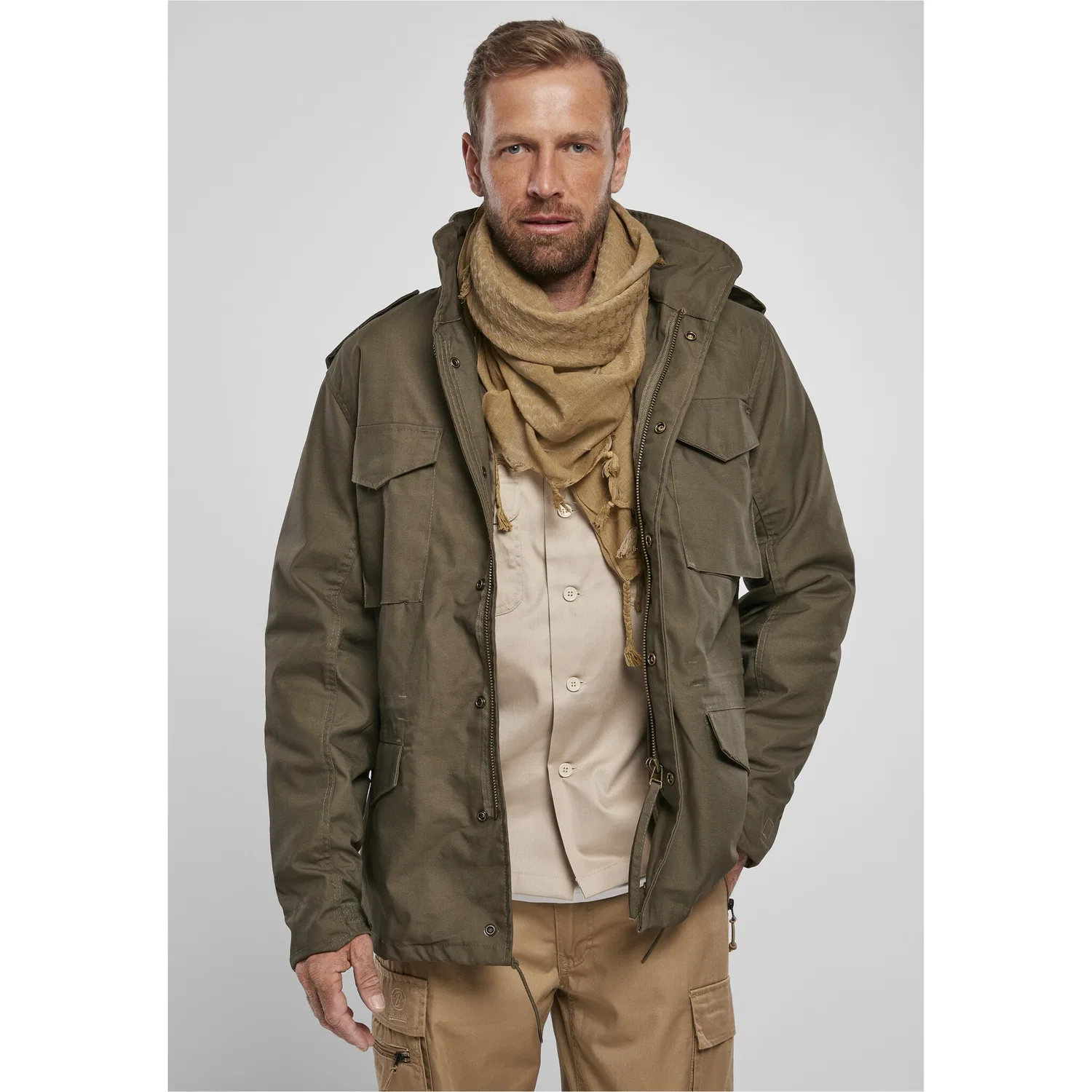 Мужская всепогодная куртка M-65 Field Jacket Brandit, Olive — фото 2