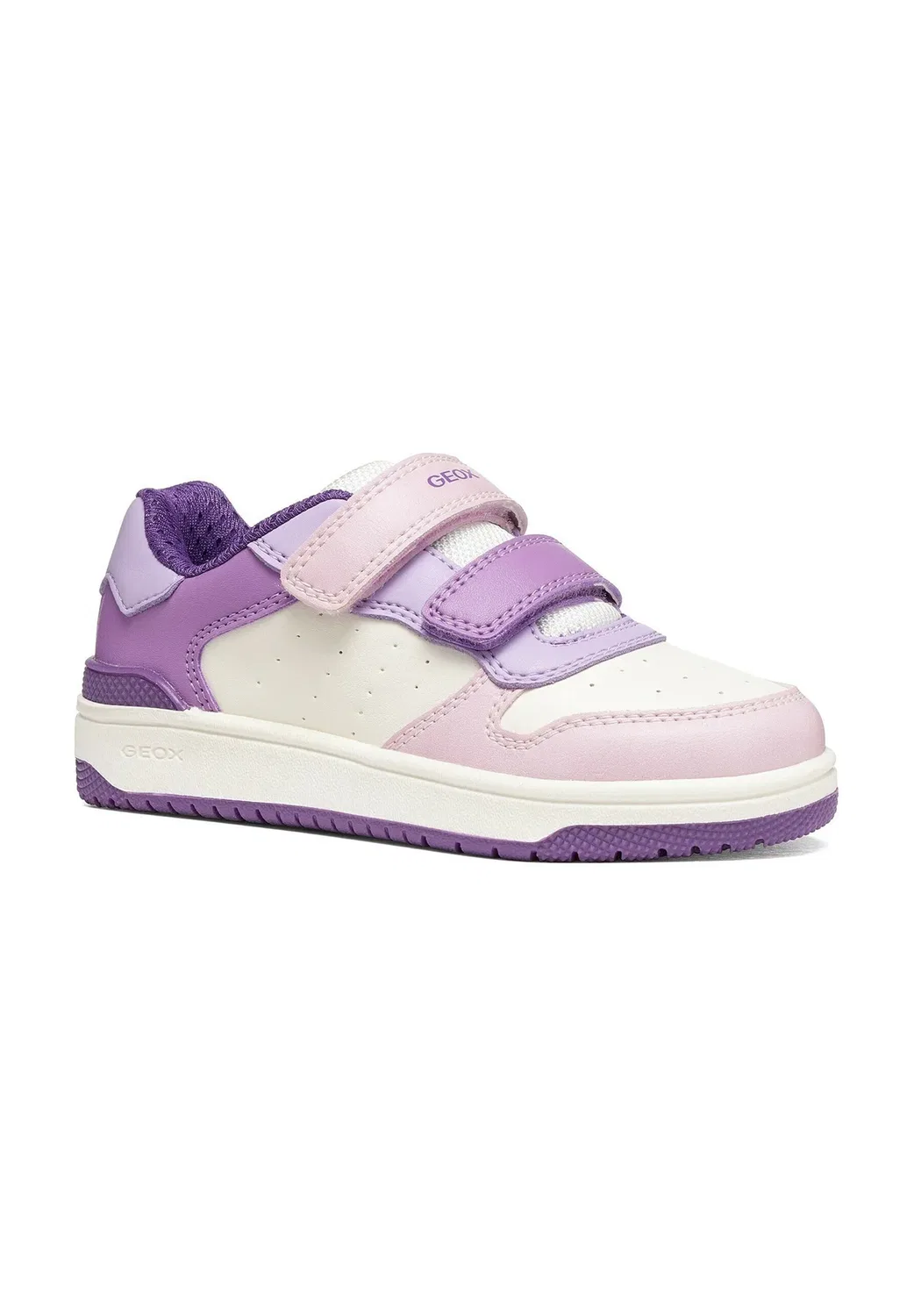 J washiba girl - детские туфельки Geox, White Dark Lilac — фото 2