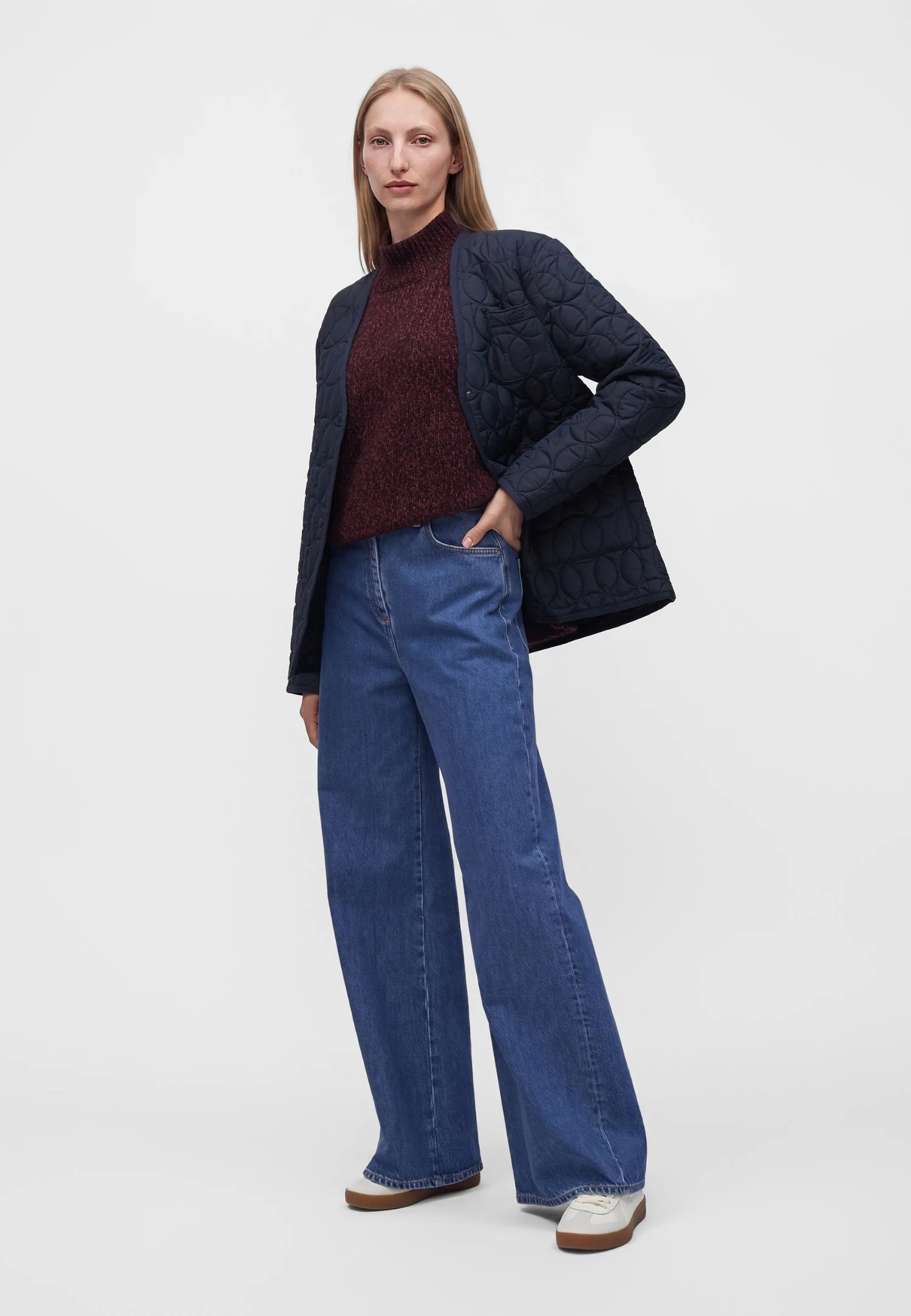 Женская лёгкая куртка Lacoste, темно-синий — фото 4