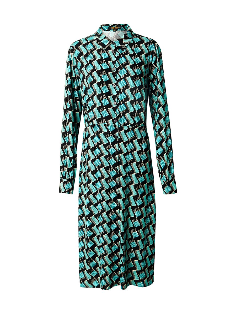 

Платье рубашка King Louie Shirt Dress Mina Jazz, черный