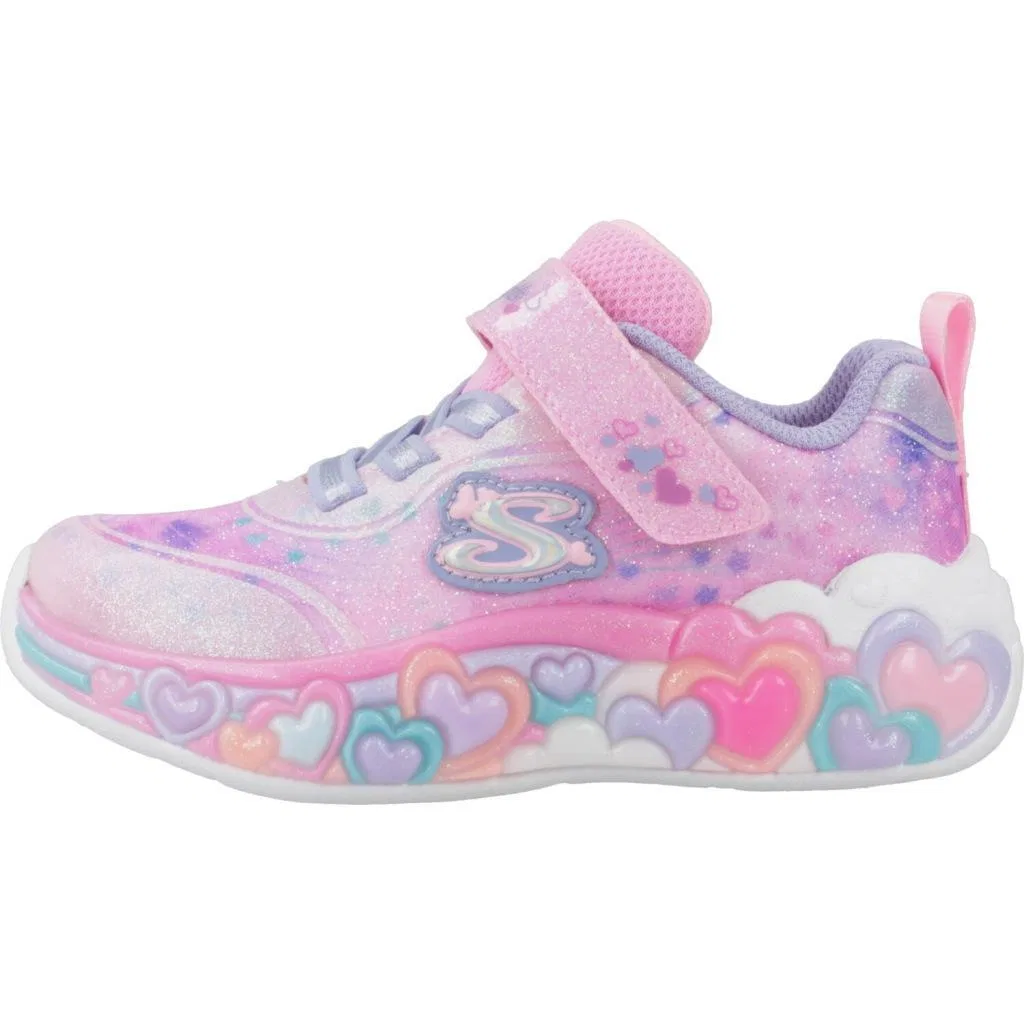 Детские кроссовки Skechers Eternal Heart Lights, Rosa — фото 2