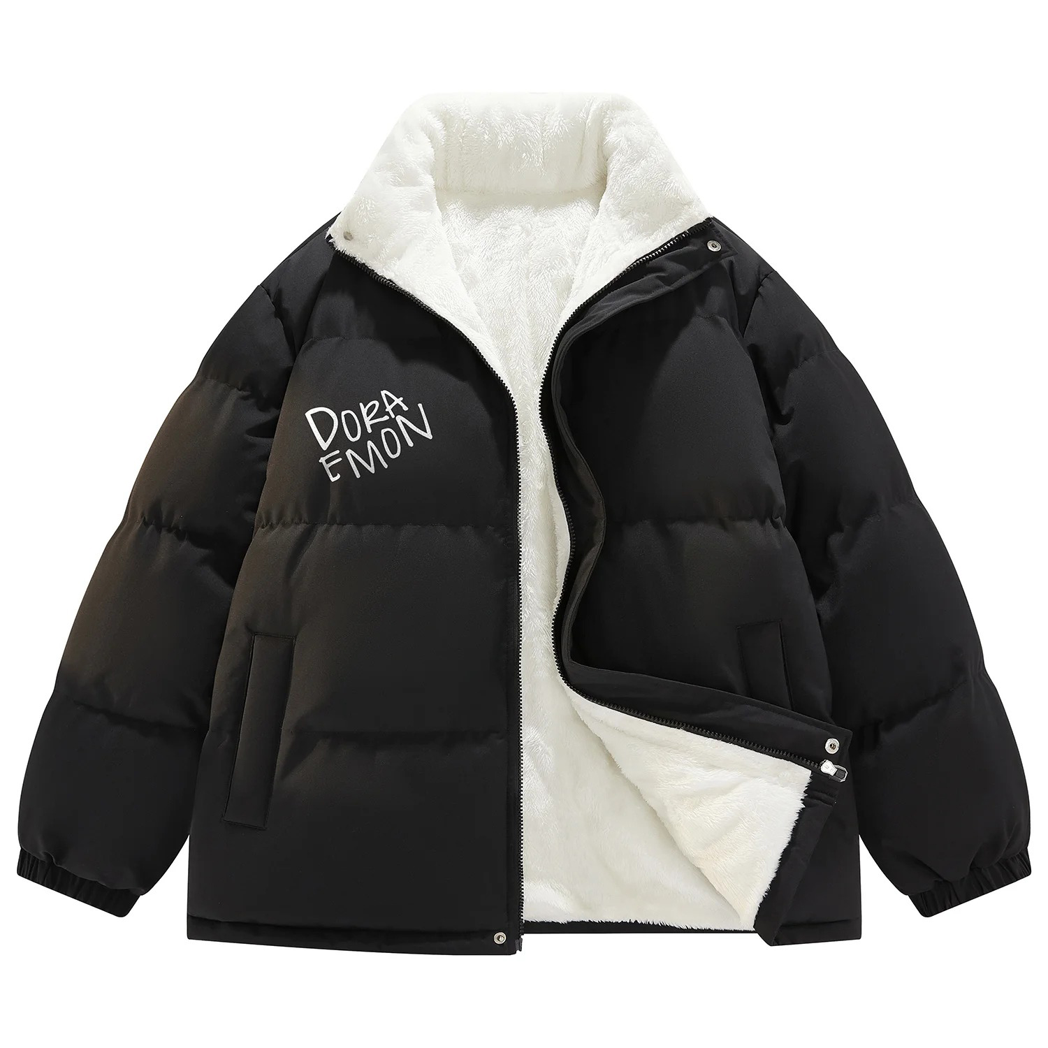 

Куртка DoraemonA Puffer, черный/на флисе и утепленный
