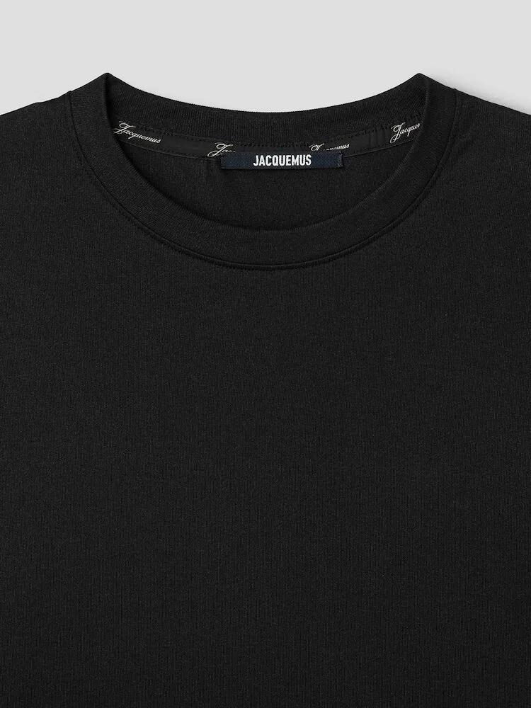 Футболка с длинным рукавом Le Tshirt Rond Carre Ml JACQUEMUS, Black — фото 3