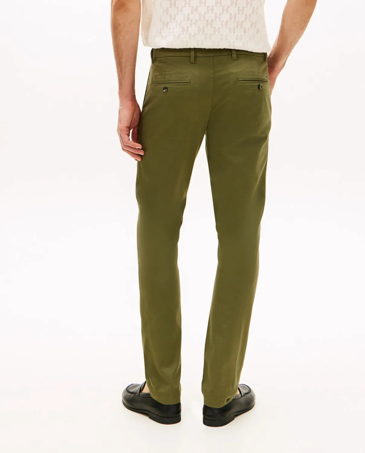 Мужские брюки-чинос с зауженным кроем Bleecker Tommy Hilfiger, Verde Militar — фото 3