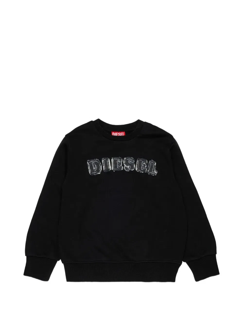 Толстовка с нашивкой-логотипом Diesel Kids, черный