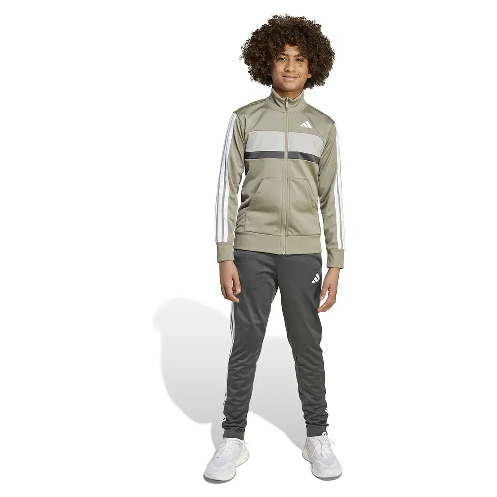 Спортивный костюм Tiberio 3 Stripes Tricot Adidas, зеленый