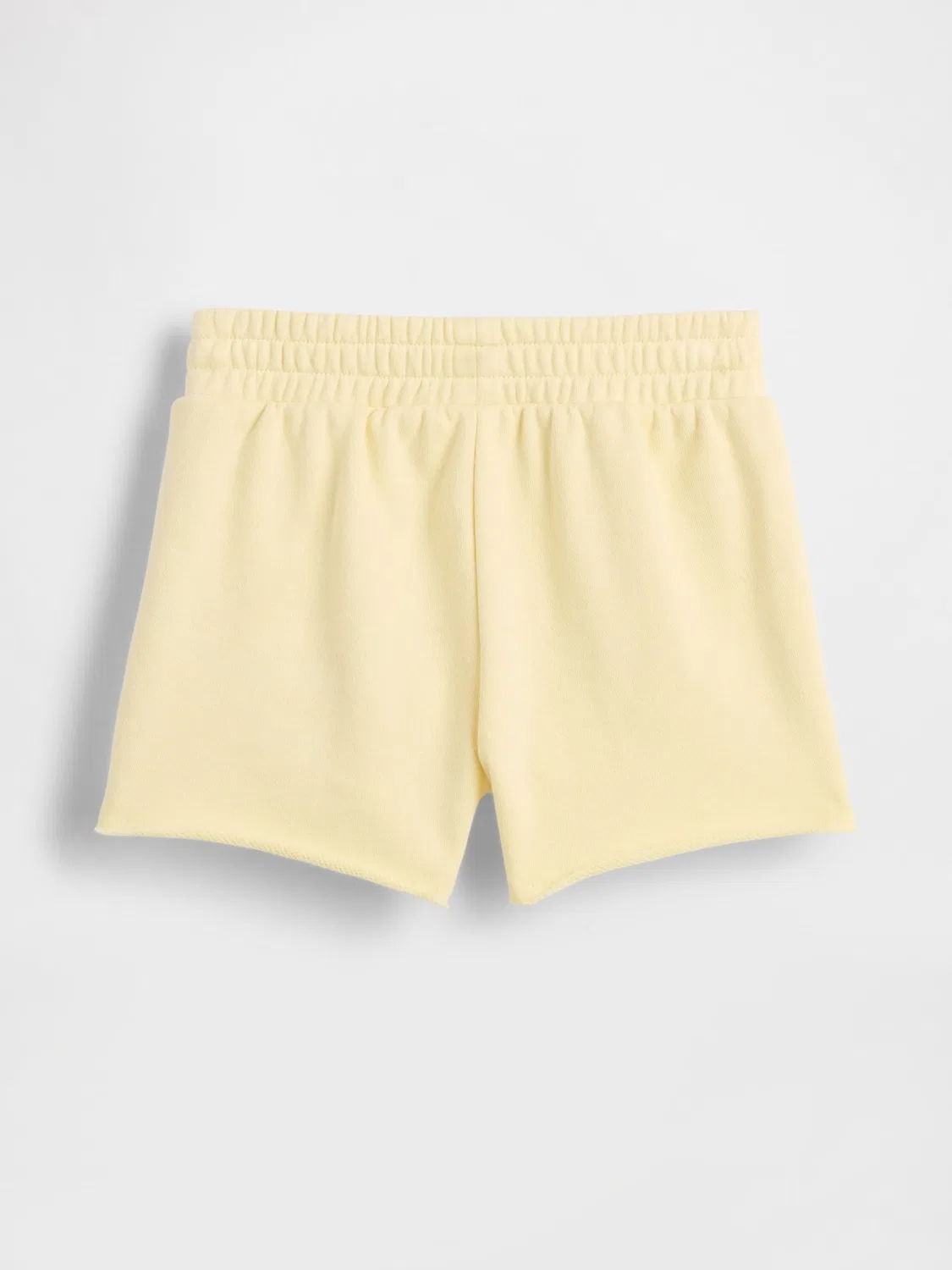 Шорты на резинке из французского трикотажа Gap, желтые — фото 3