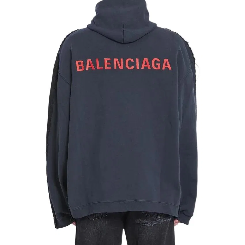 Мужская куртка Oversized Layered Balenciaga, Black — фото 4