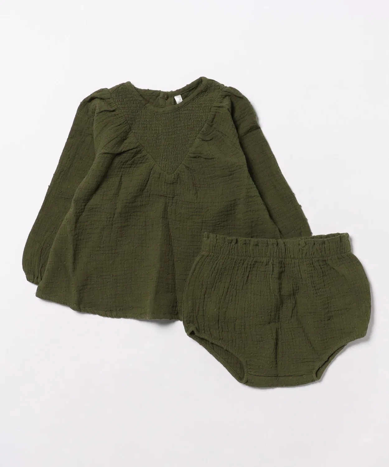 Детский комплект: блуза с V-образным вырезом и брюки-шорты Eloise Set Army Rylee + Cru, Khaki