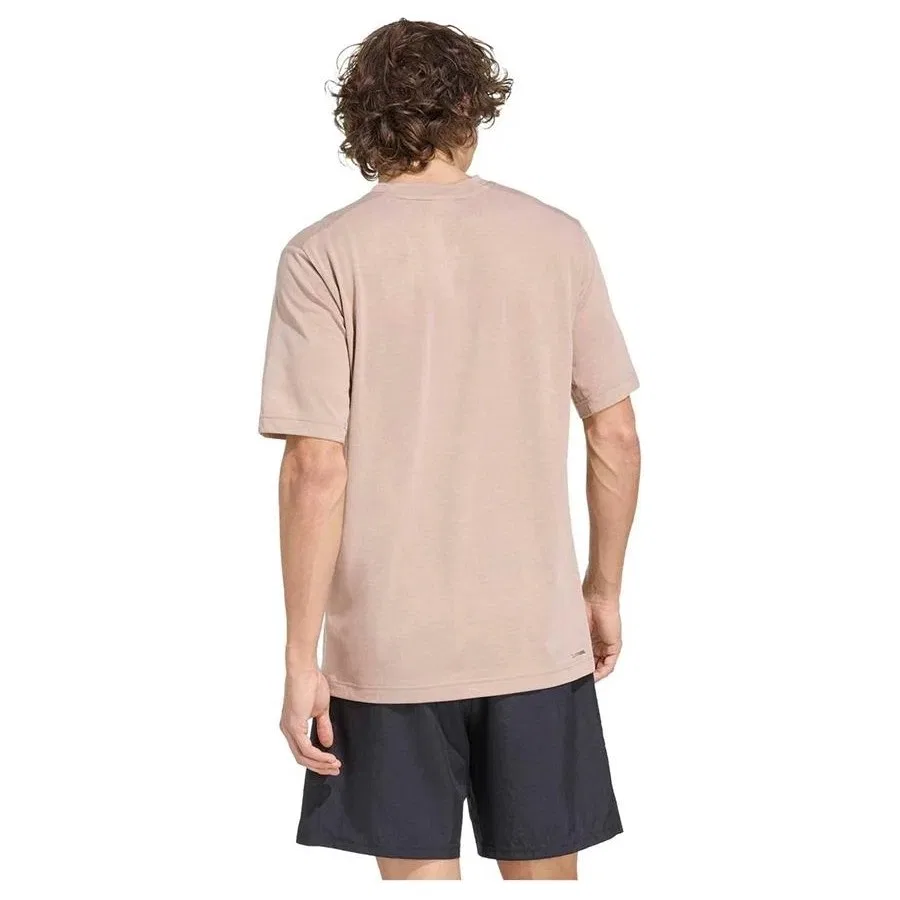 Футболка с коротким рукавом, хлопковая, модель We Fr T KD5497, adidas, Коричневый — фото 2