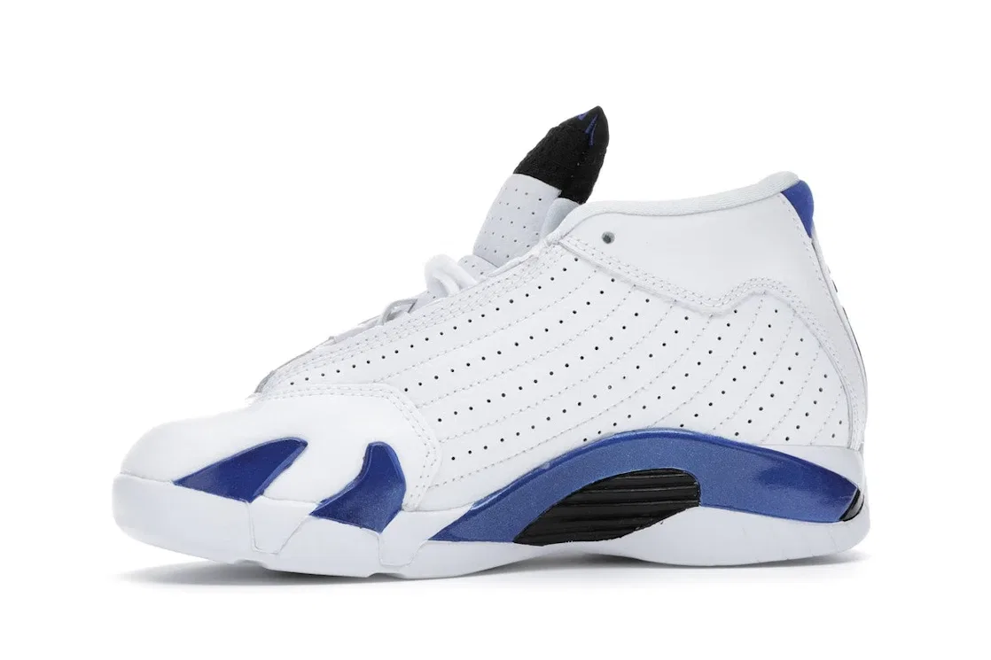 Детские кроссовки с дизайном Jordan 14 Retro Jordan, White/Black-Hyper Royal — фото 3