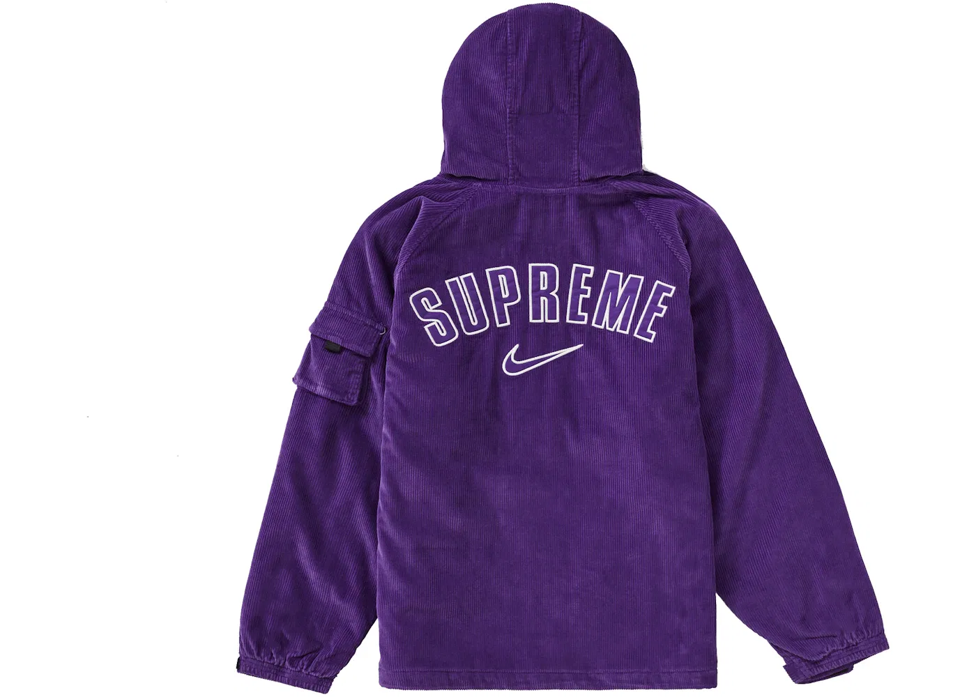 Мужская куртка-худи с принтом Arc Corduroy Supreme, Фиолетовый