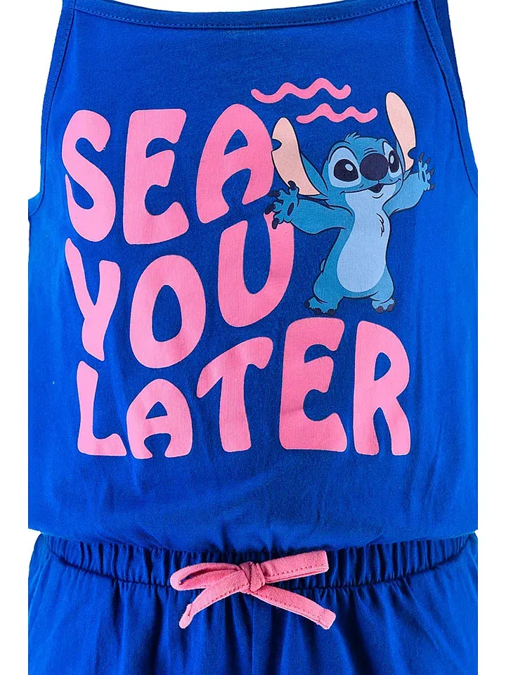 Комбинезон с принтом Stitch Lilo & Stitch, синий — фото 3