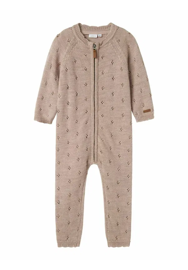 Комбинезон шерстяной One-piece suit Name It shadow gray, серый