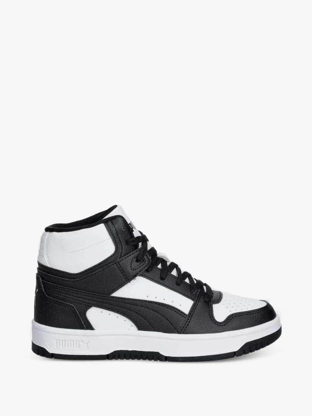 Высокие кроссовки Rebound Slam Mid со вставками Puma Kids, черный — фото 2
