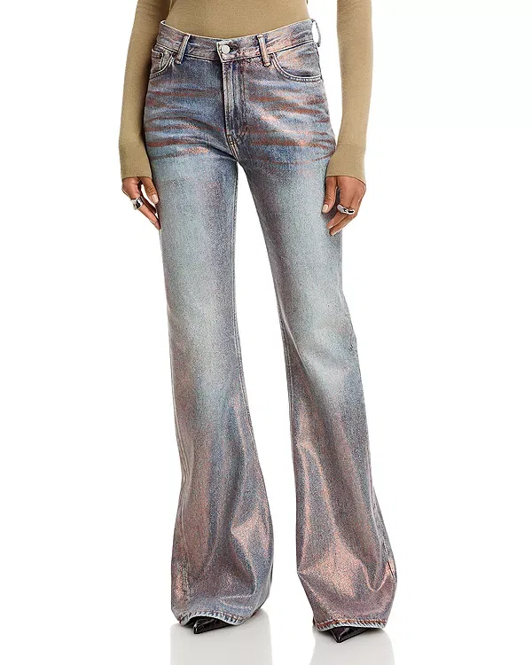 Женские джинсы с блестками Acne Studios, Rose/Blue