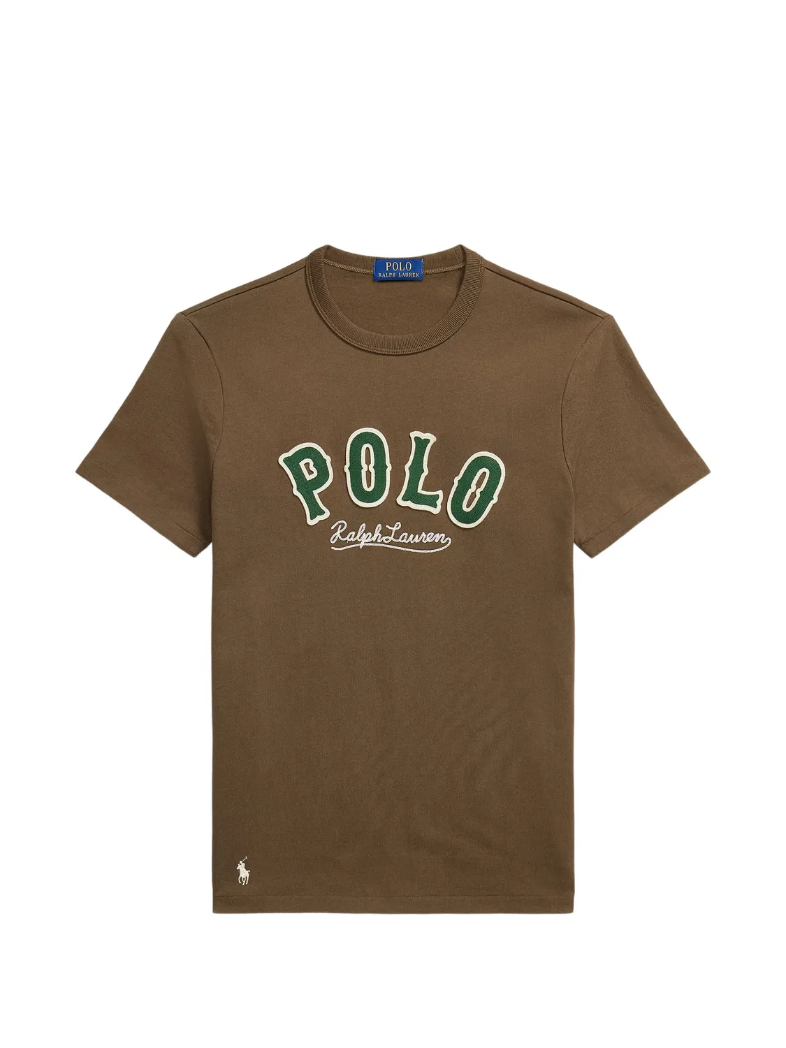 Футболка с логотипом - коричневая Polo Ralph Lauren, коричневый
