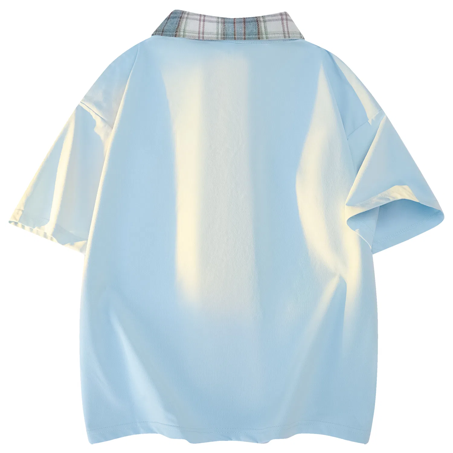 Детское поло Unisex Light Blue/Blue Plaid Paul Costelloe