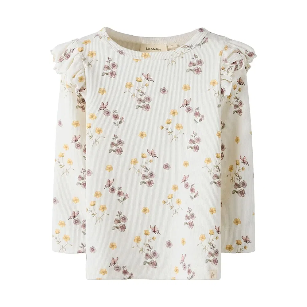 Футболка с длинным рукавом Gavo Eko Slim Lil´ Atelier Name It, бежевый