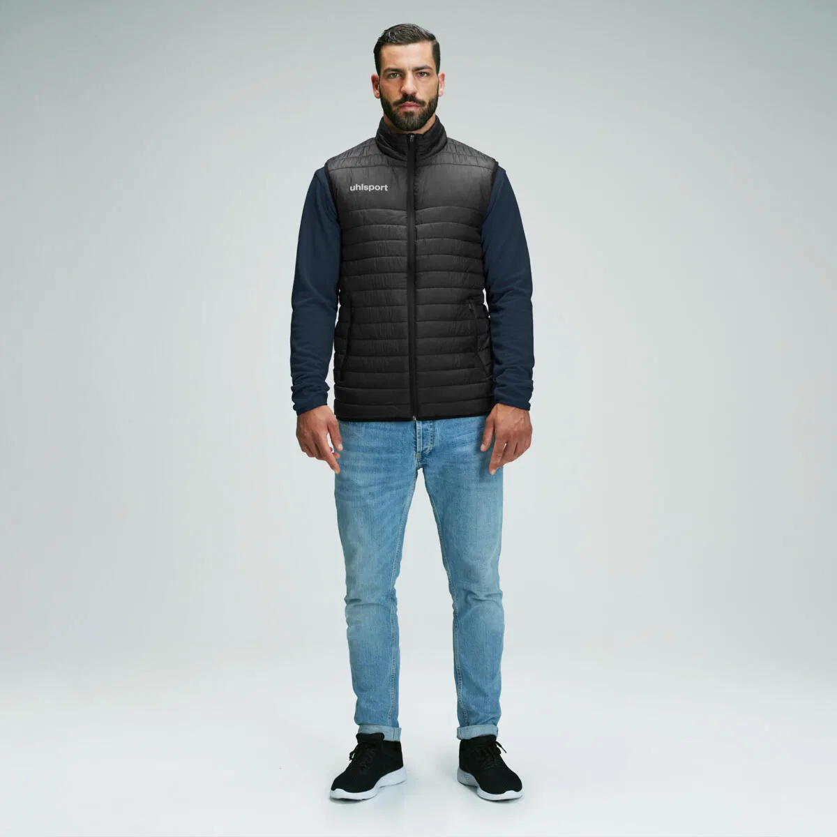 Детская безрукавная куртка Uhlsport Essential Ultra Lite, Schwarz — фото 2