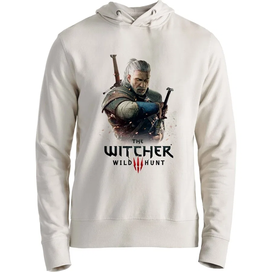 Свитшот с капюшоном The Witcher, Экрю Alfa Tshirt