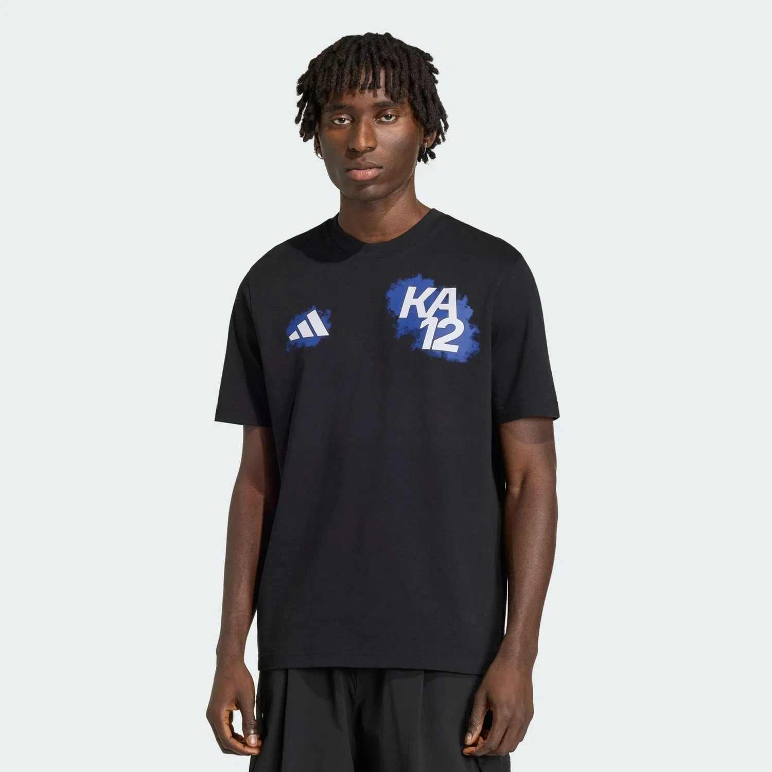Мужская хлопковая футболка Kimi Antonelli Name & Number Adidas, Schwarz