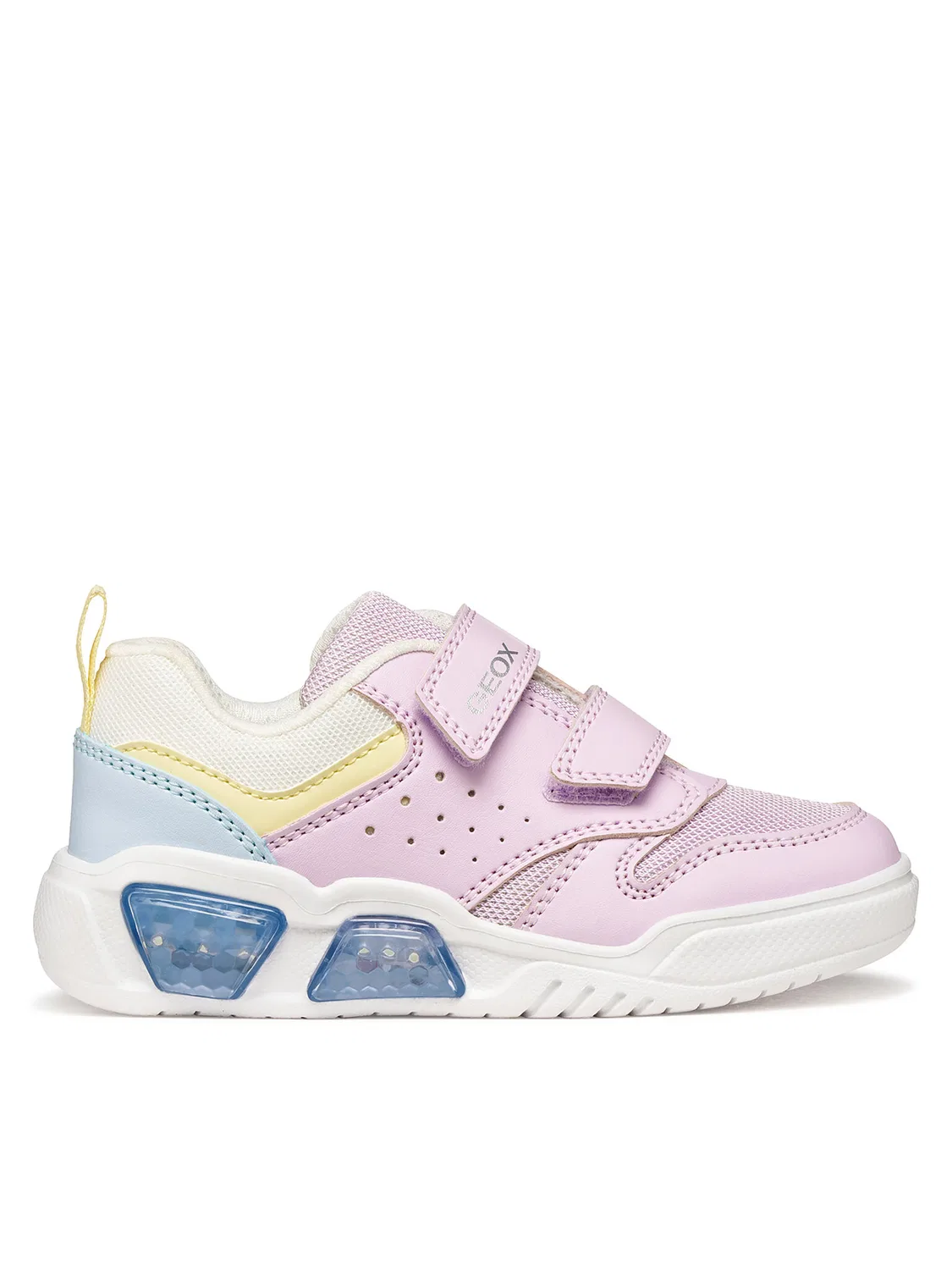 Кроссовки для девочки Illuminus Girl Geox, розовый