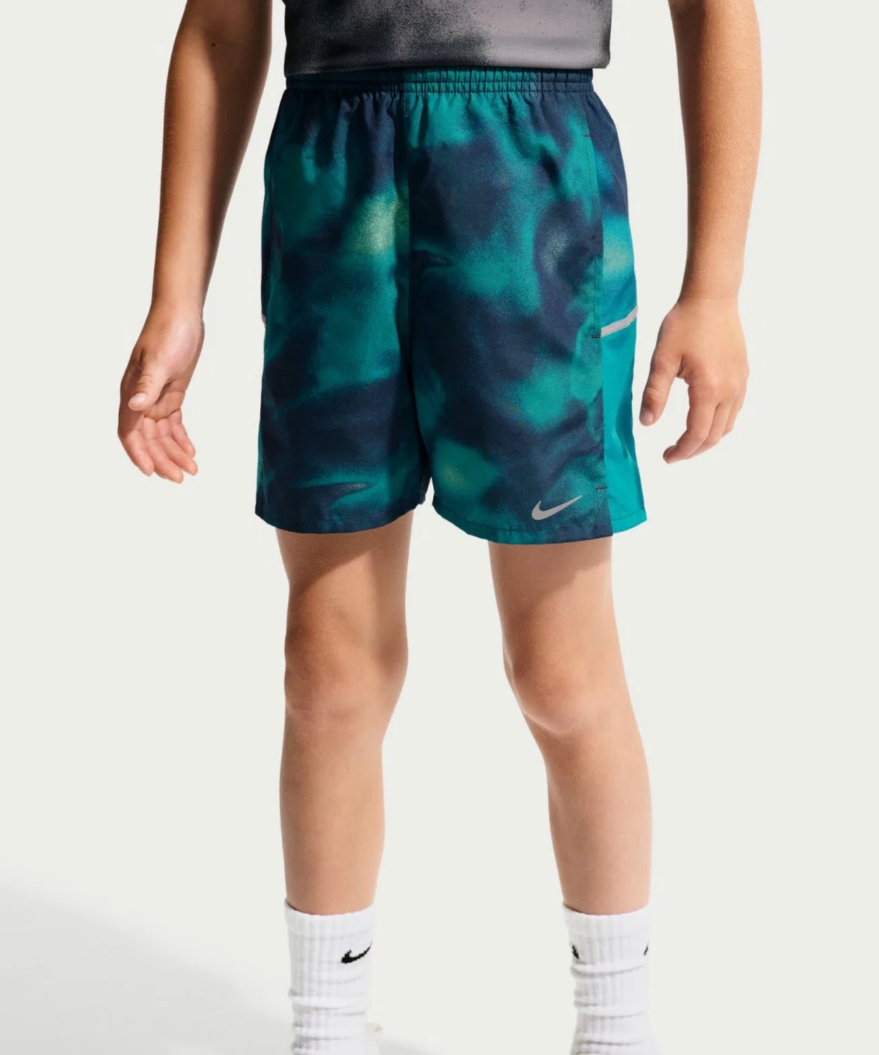 Детские шорты для бега с технологией Dri-FIT Nike Miler Bright Spruce NIKE, Blue — фото 2