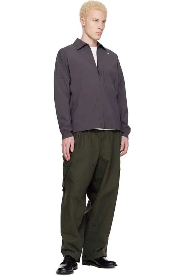Серая куртка Stellina из перерабанного эластичного нейлона Stone Island — фото 4