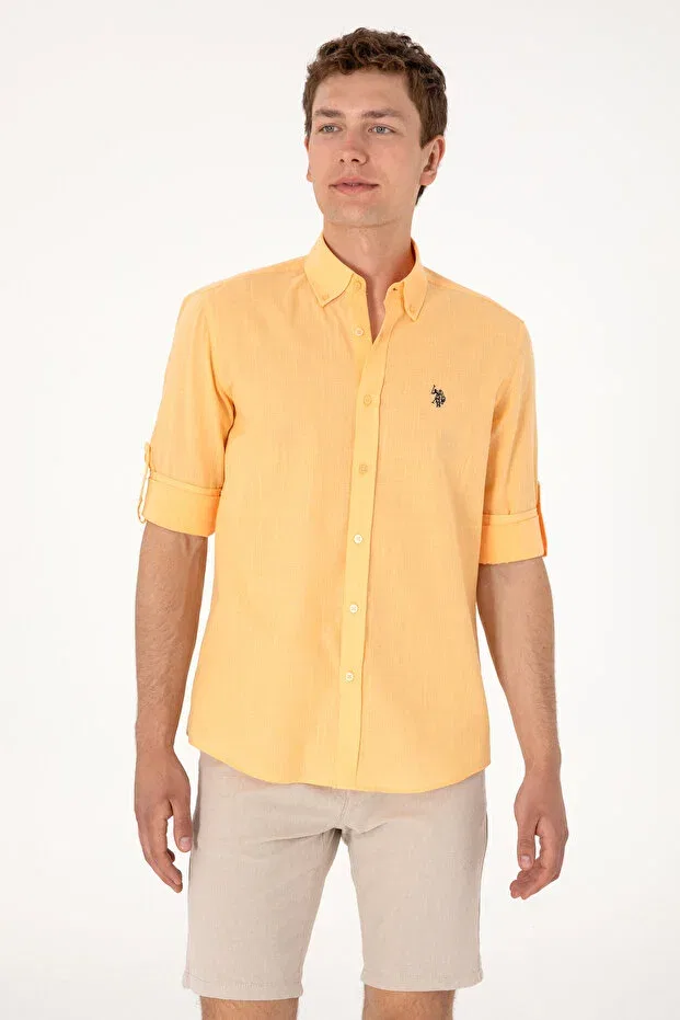 Мужская рубашка с длинным рукавом U.S. Polo Assn., Melon