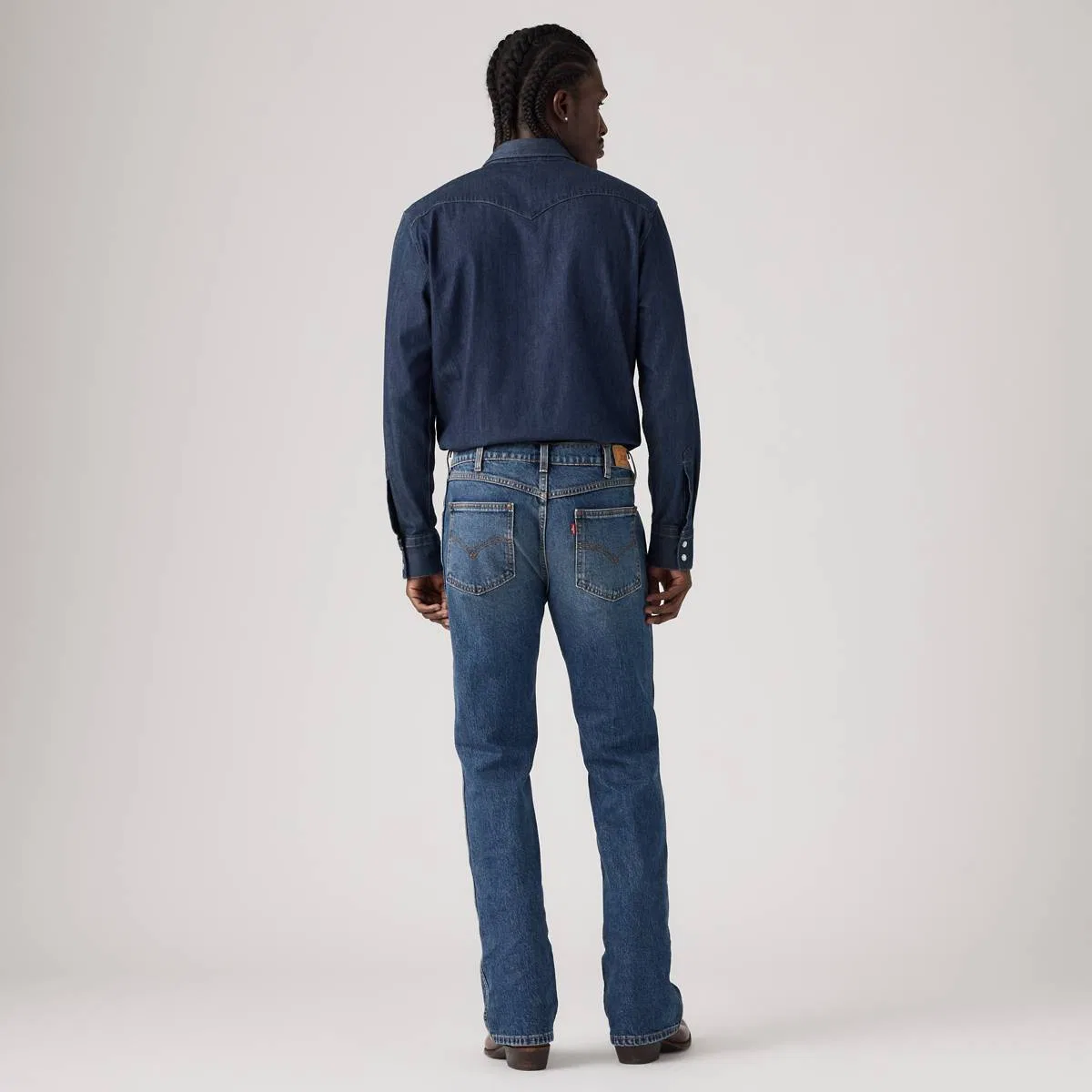 Мужские джинсы в стиле вестерн 507, узкие, расклешенные Levi's, Caught In The Rain - Medium Wash — фото 3