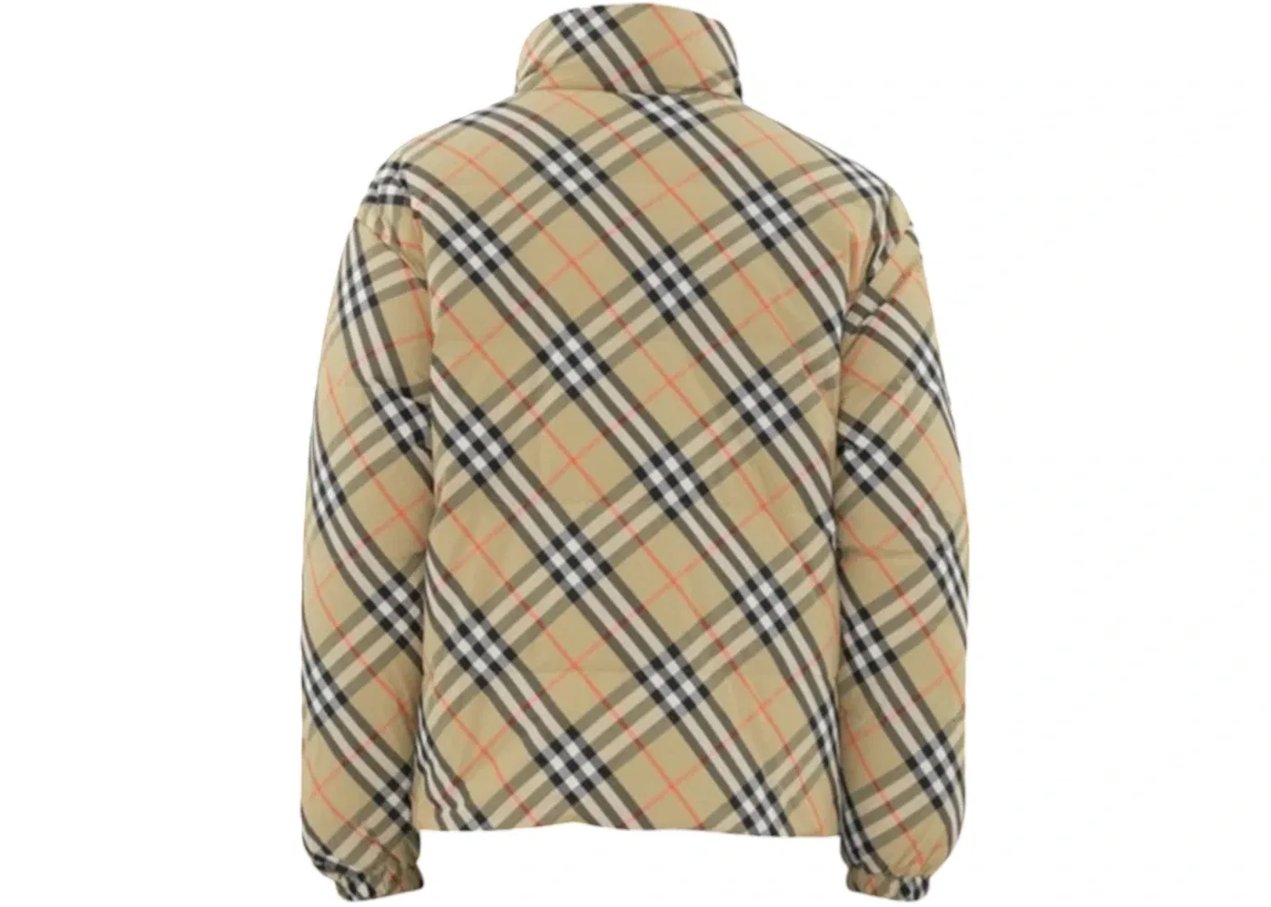 Мужская куртка-пуховик Reversible Check Nylon Snowdon Puffer Burberry, Sand — фото 2