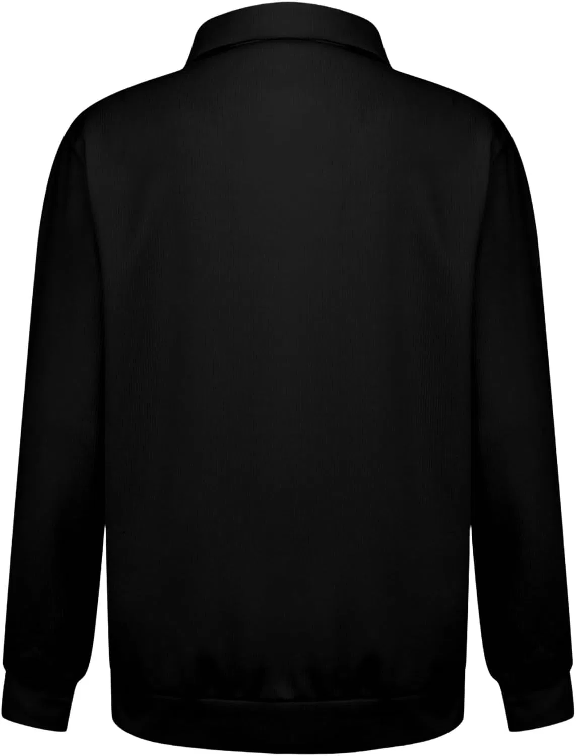 Мужская длинная футболка хенли с воротником Regular Fit, Black — фото 3