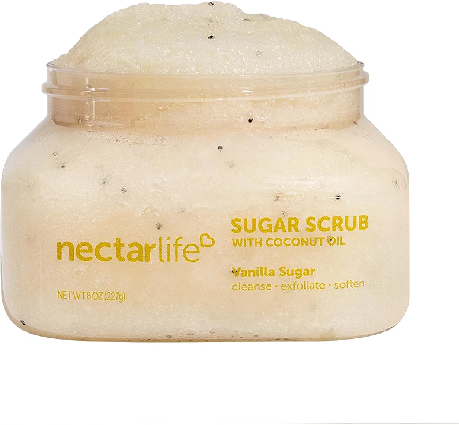Сахарный скраб для тела Nectar Bath Treats с маслом кокоса и маслом ши, ваниль, 226 г