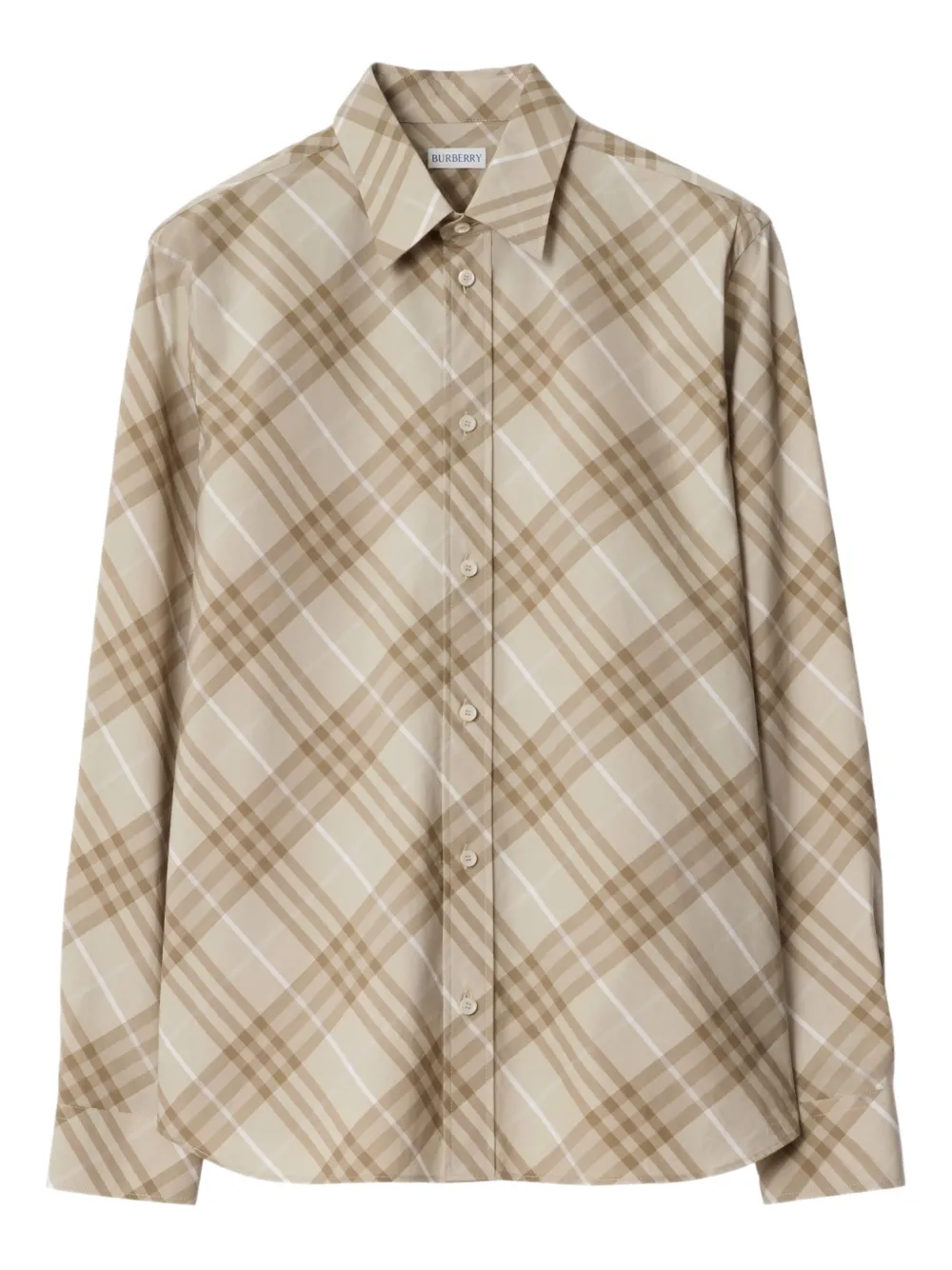 

Рубашка в клетку BURBERRY, нейтральный