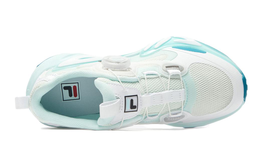Футболка FILA KIDS Mind7 нескользящая водонепроницаемая дышащая низкая детская повседневная обувь сине-белая — фото 3