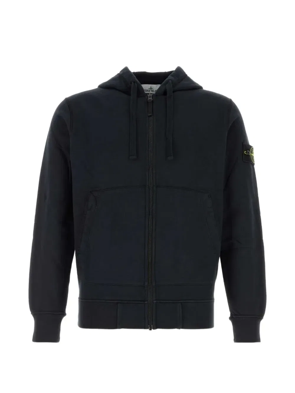 Толстовка из органического хлопка с флисовой подкладкой 6100061 Stone Island, черный