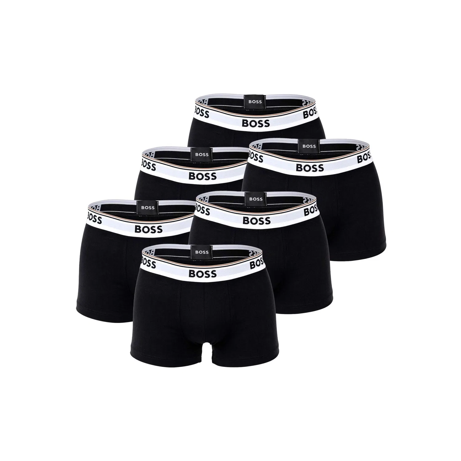 Мужские боксеры из мягкого хлопка BOSS, Black/White