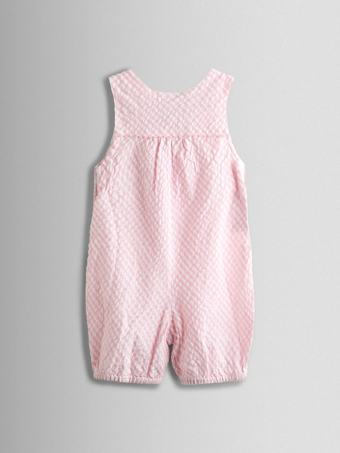 Комбинезон с вышивкой зайчика и клубники, Pink Bunny Jojo Maman Bébé, розовый — фото 4