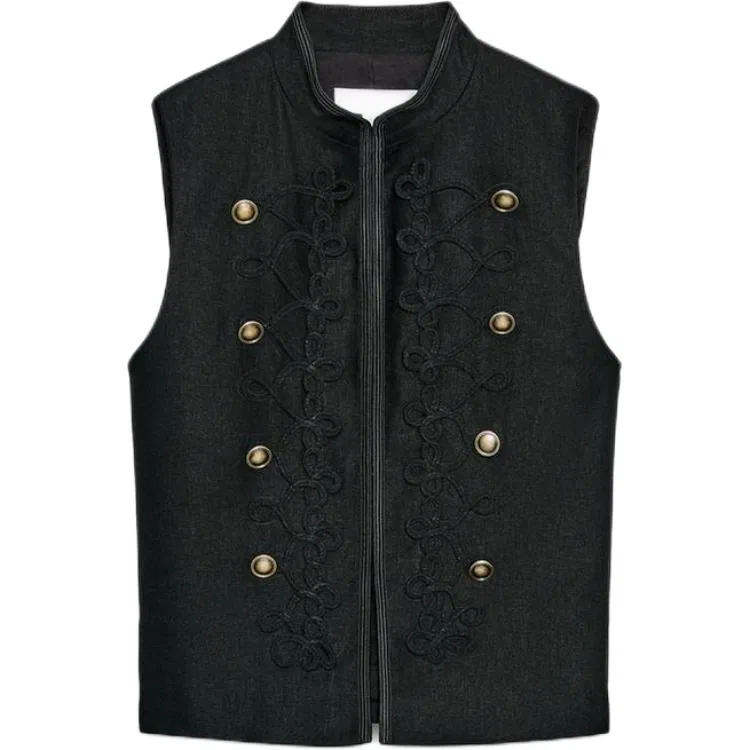 Женский топ с воротником-стойкой ZARA, Black