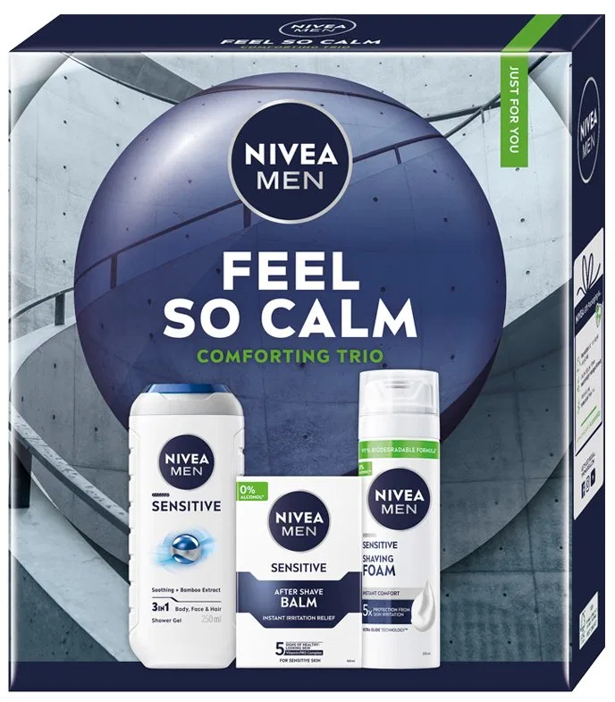 Набор косметики для бритья Nivea MEN Feel So Calm, 3 предмета — фото 2