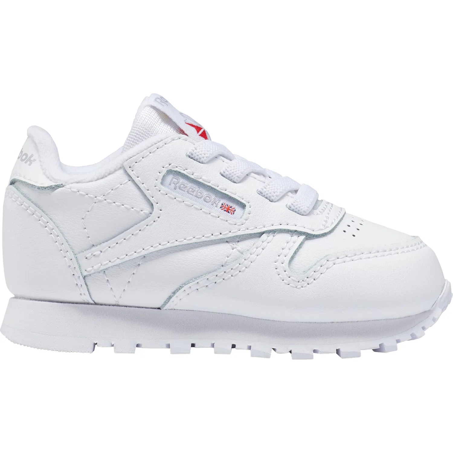 Детские кроссовки на шнуровке Classic Leather Reebok Classic, White — фото 2