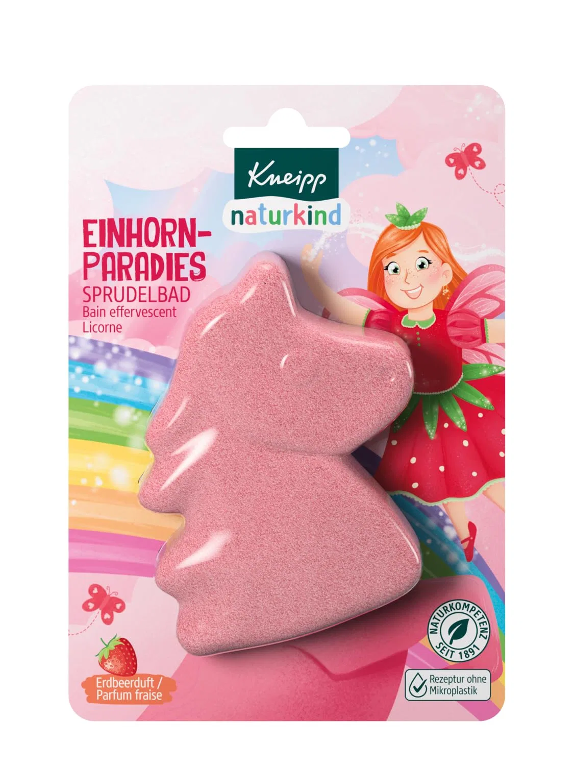 Бомбочка для ванны Kneipp Unicorn Paradise, 85 г, Розовый