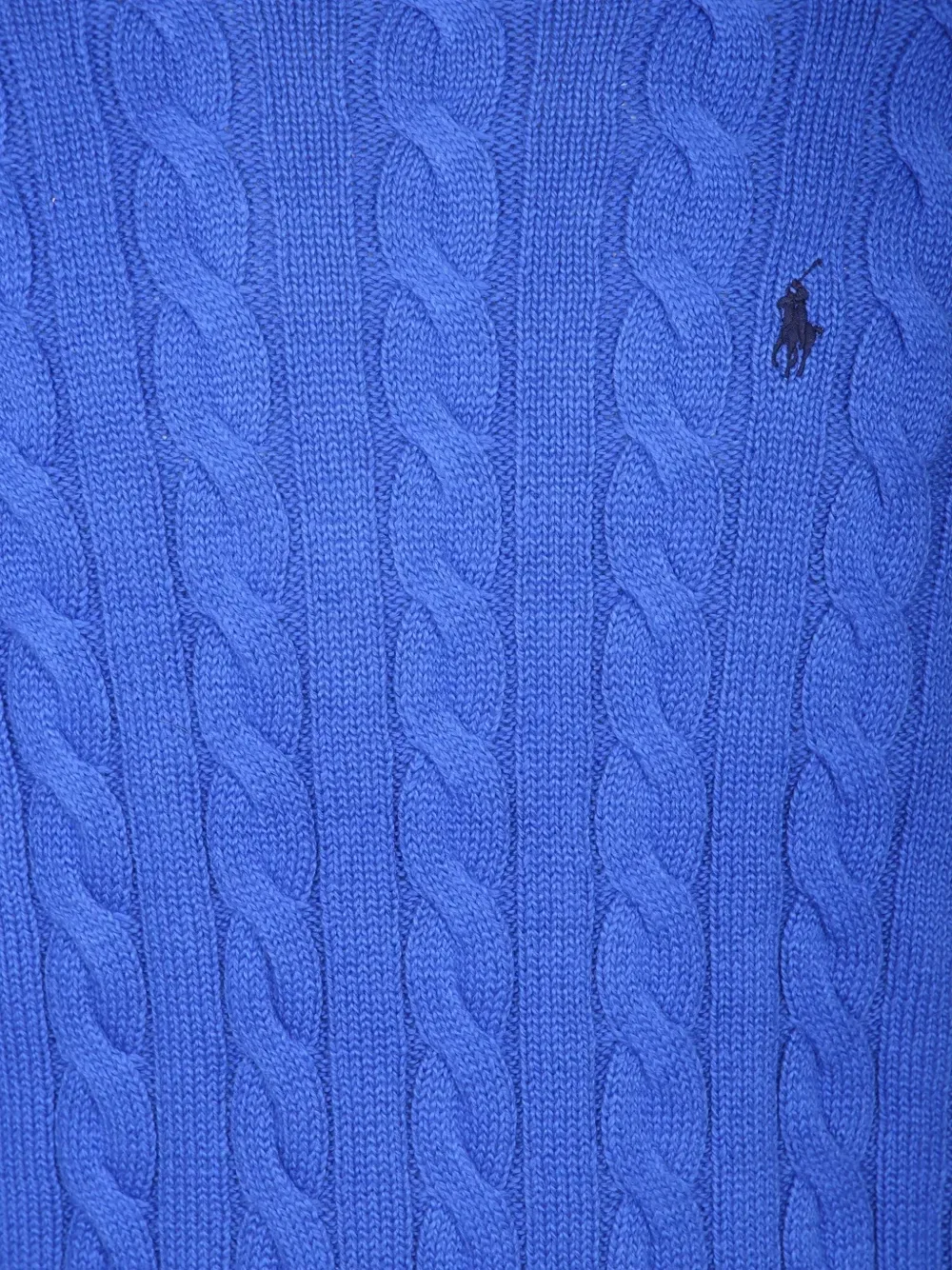 Вязаный свитер с косами POLO RALPH LAUREN, синий — фото 3