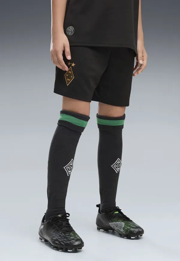 Шорты Borussia Mönchengladbach 26/27 Club Wear Puma, черно-архивный зеленый — фото 2